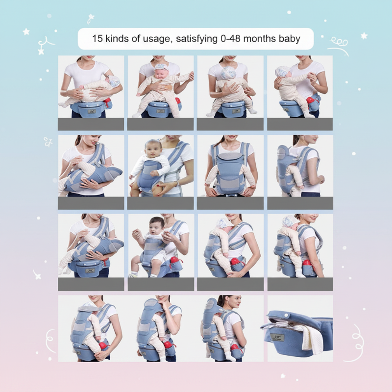 CozyCarry – Praktisch & verstellbar – 3-in-1-Kindertrage