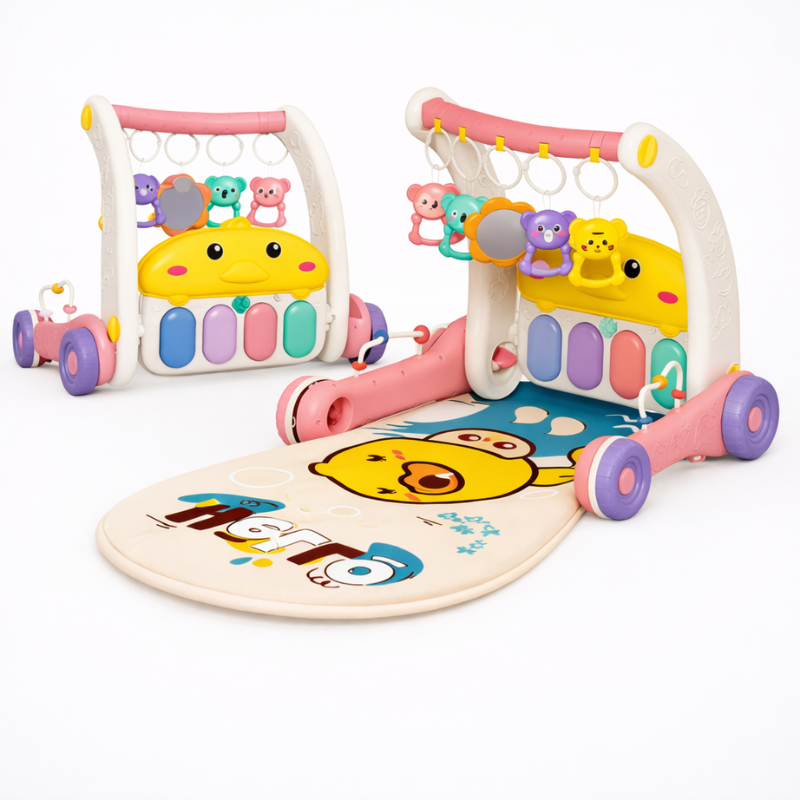 Step & Play – Interaktiv & Sicher – 3-in-1-Lauflernhilfe & Baby-Fitnessstudio