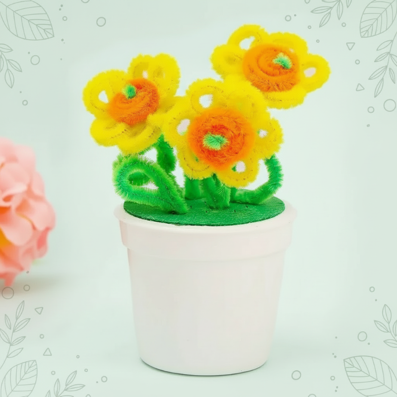 CraftBloom – Bunt & Kreativ – DIY-Blumentopf-Bastelset