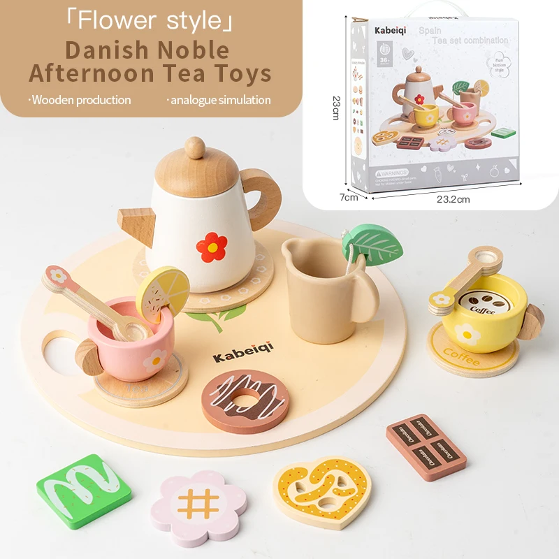 Woods – Einfach & charmant – Teeservice aus Holz für Kinder