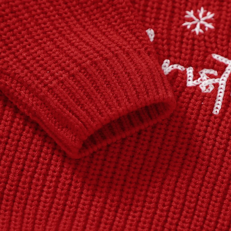 JoyKnit – Gemütlich & warm – Weihnachtspullover mit Aufdruck