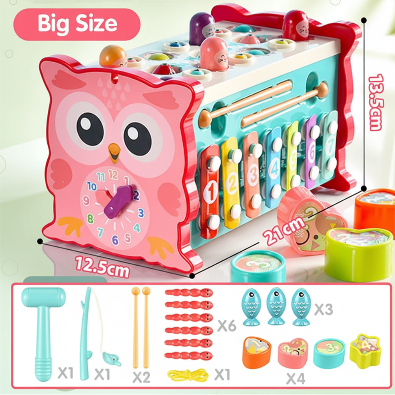 Montessori Hammering Toy – Motorik & Lernen – 8-in-1-Spielset