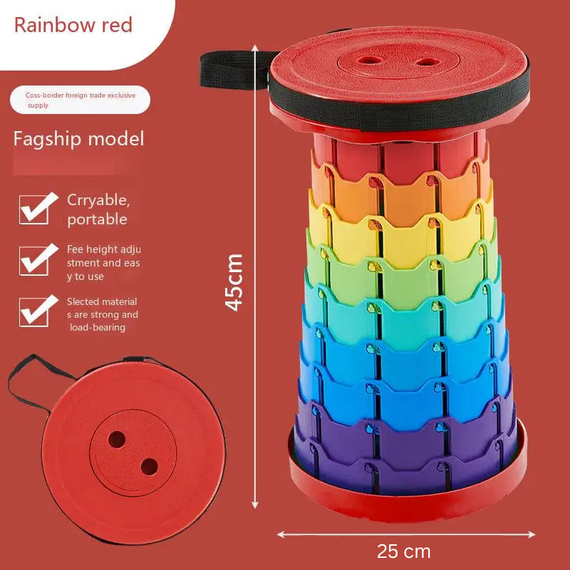 QuickSit - Schnell und stabil - Bunter Klapphocker