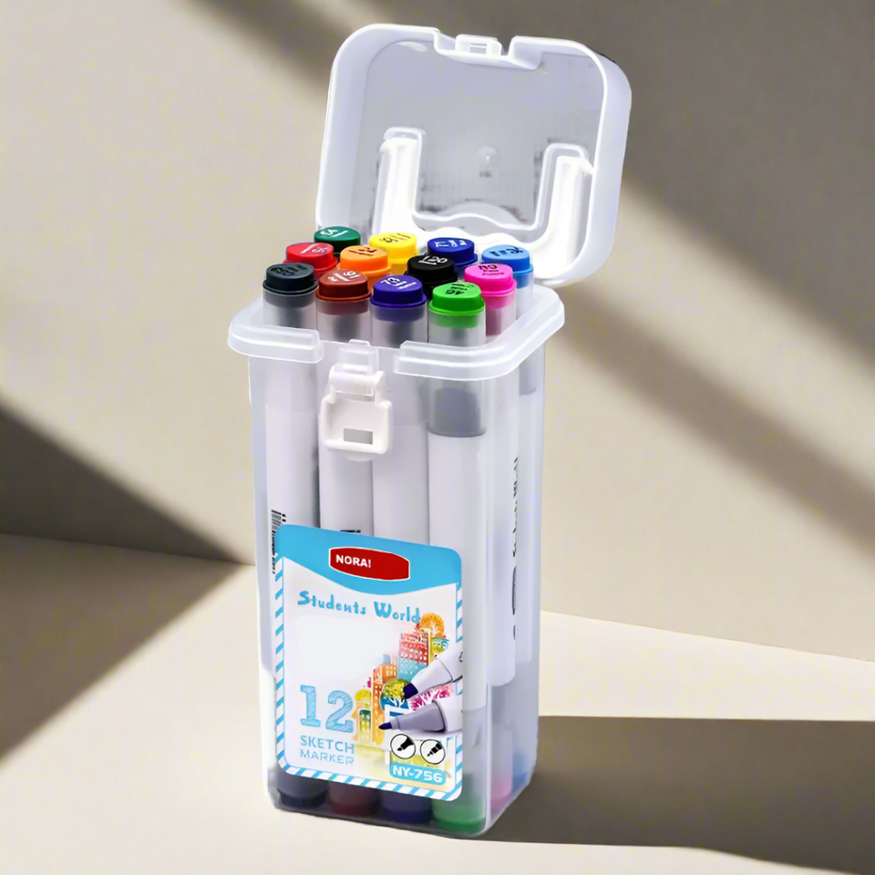 HighlightPro – Doppelt & bunt – Geruchsneutrale & abwaschbare Schulstifte