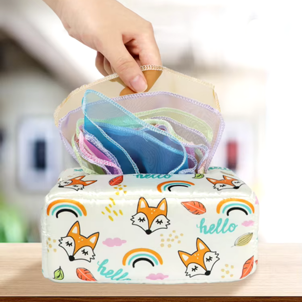 KleurenKracht – Entwicklung & Sinne – Montessori Sensorische Tissuebox