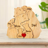 Family Puzzle™ – Personalisiertes Muttertagsgeschenk mit Bärenfamilie