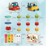 LittleBuilders – Interaktiv & sicher – Gabelstapler-Spielset