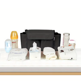 ToddlerOrganizer – Wasserabweisend & geräumig – Kinderwagen-Organizer mit Flaschenhaltern