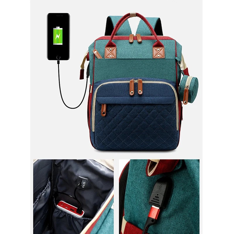 TravelNest – Immer ein Ort der Ruhe – 2-in-1-Wickeltasche mit Babybett