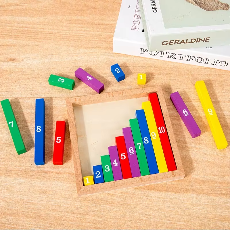 TinyMath – Lehrreich & pädagogisch – Rechenbrett aus Holz mit Zahlen