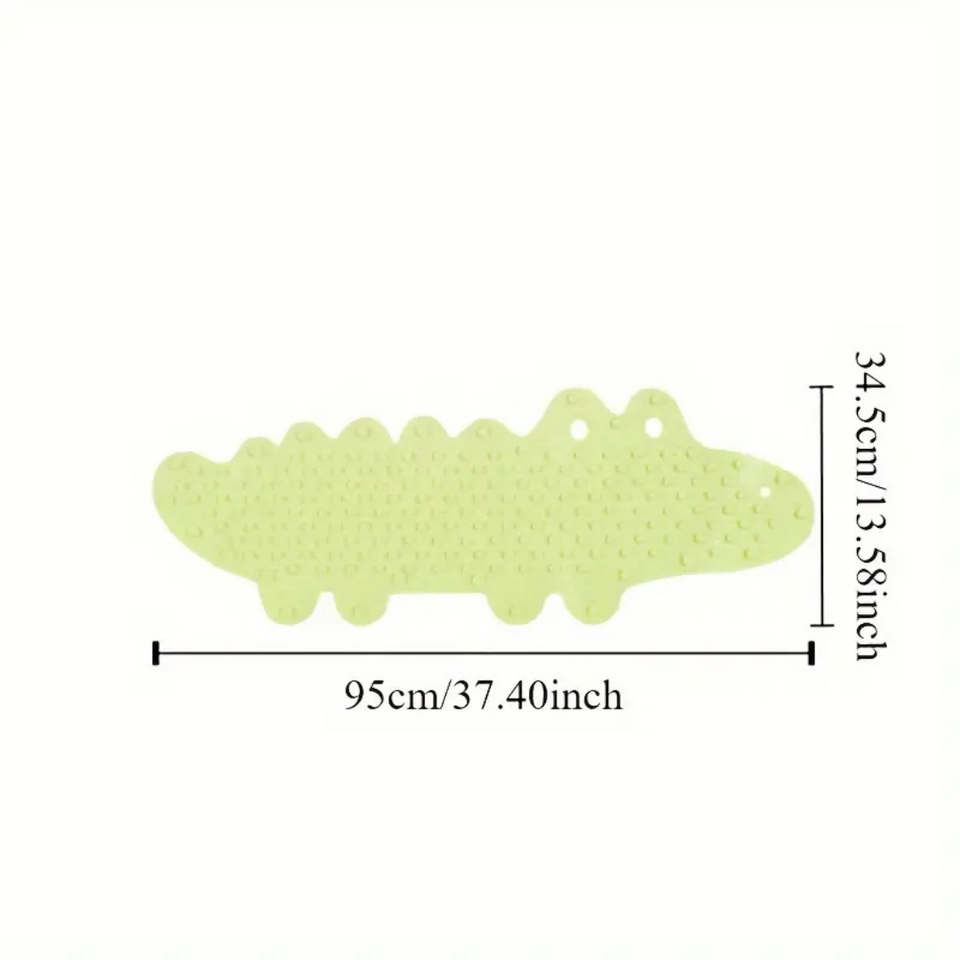 AquaJoy – Rutschfest & sicher – Kinderbadematte Krokodil