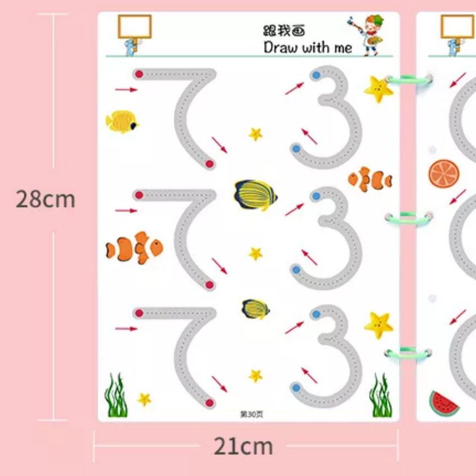 Line Book™ | Die erste Einführung in das Schreiben - Schreibbuch