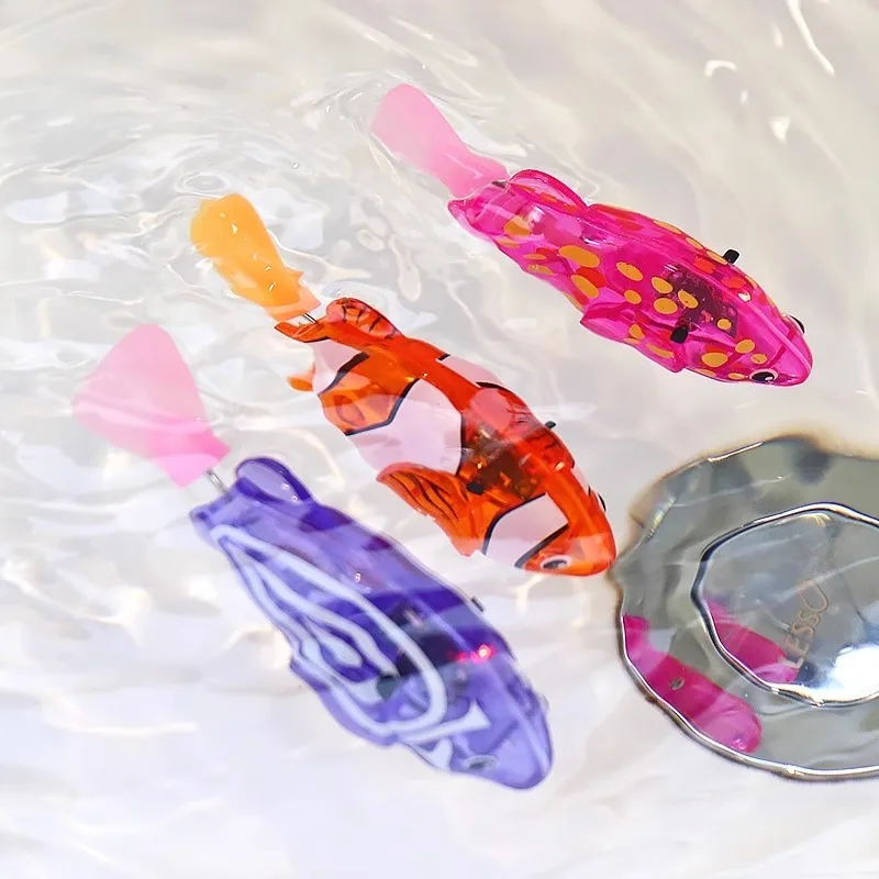 TinySwim – Spaß & Bewegung – Elektronischer Schwimmfisch mit LED-Licht