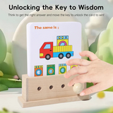 BrainyKids – Logisch & Unterhaltsam – Pädagogisches Kartenspiel aus Holz