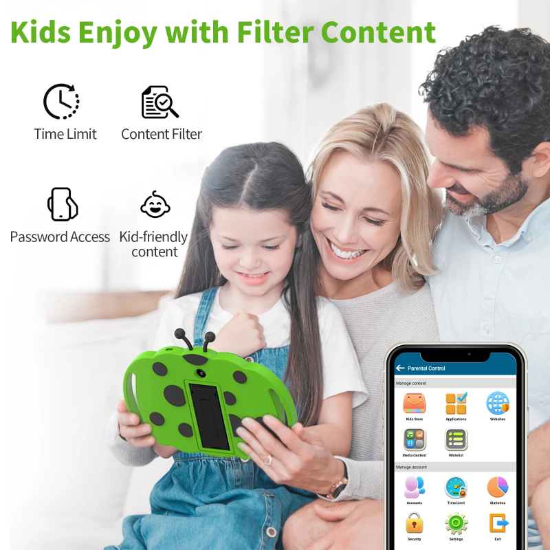 PlayPad – Lehrreich & unterhaltsam – Kinder-Tablet mit stoßfester Hülle