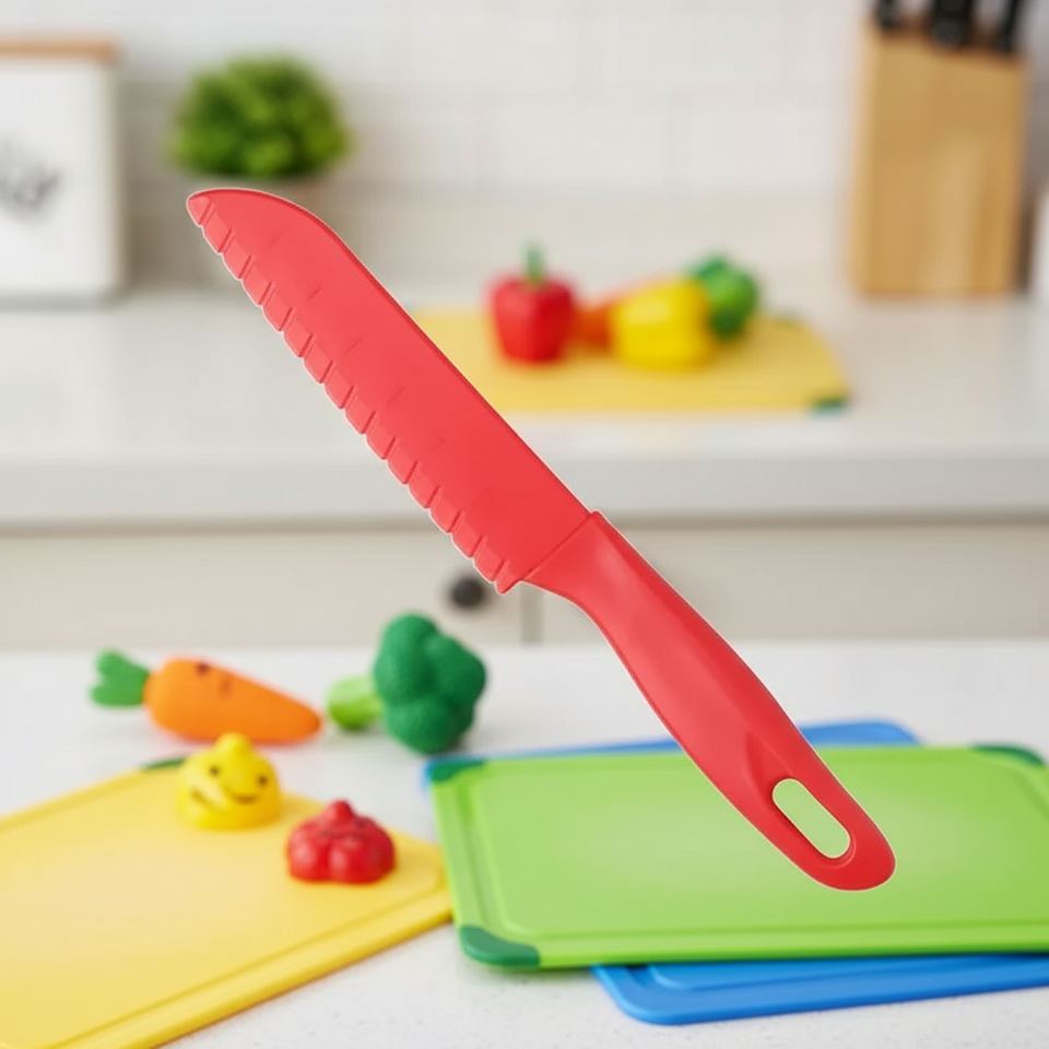 MiniChef – Sicher & kinderfreundlich – Kindersicheres Schneidemesser