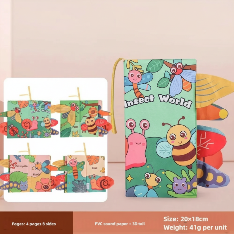 SoftTails – Farbenfroh & sensorisch – Baby-Wackelbuch