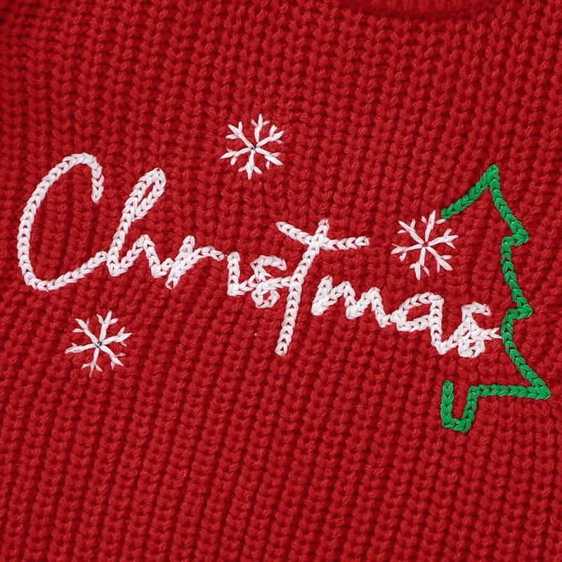 JoyKnit – Gemütlich & warm – Weihnachtspullover mit Aufdruck