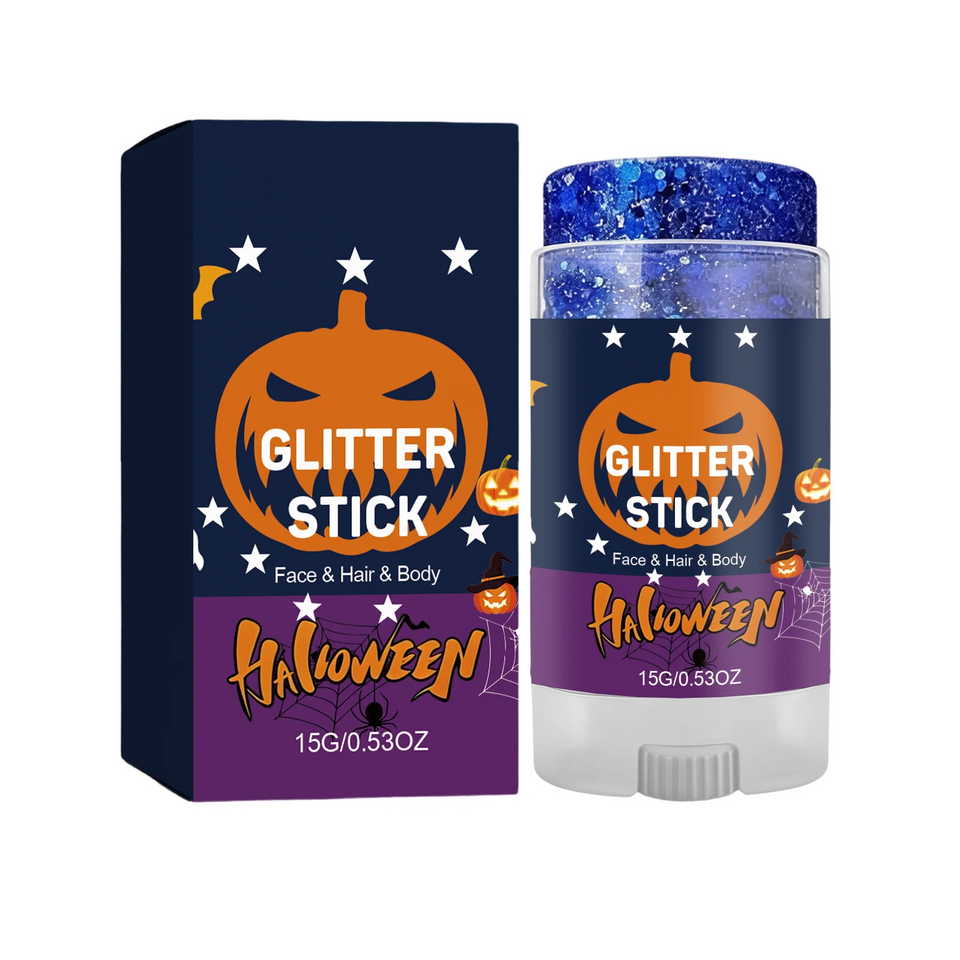 GlitterPop – Funkelnd & festlich – Halloween-Glitzerstift für Gesicht, Haare und Körper