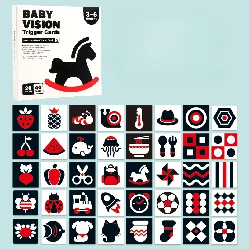 VisionBook – Lehrreich & informativ – Baby-Kognitionskartenbuch