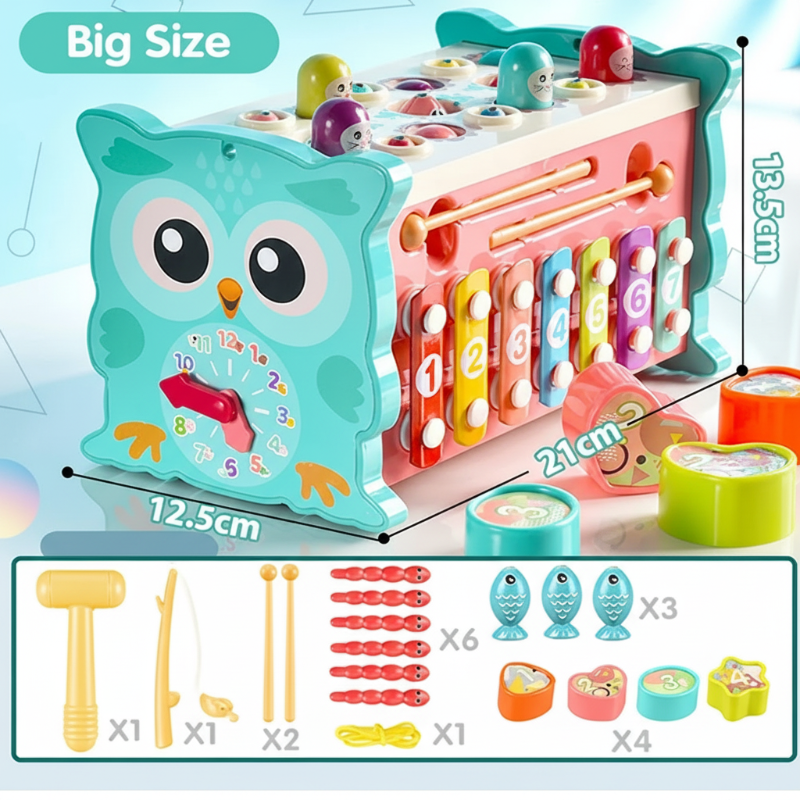 Montessori Hammering Toy – Motorik & Lernen – 8-in-1-Spielset
