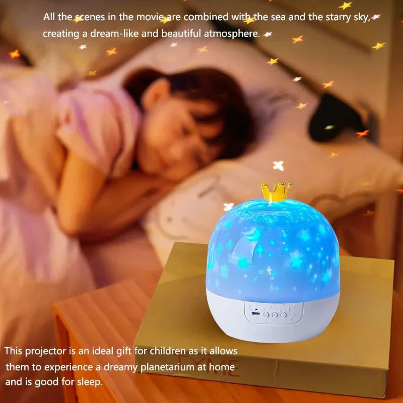 CosmoGlow – Verträumt & Kreativ – Galaxy Projektor Nachtlicht mit 360°-Drehung