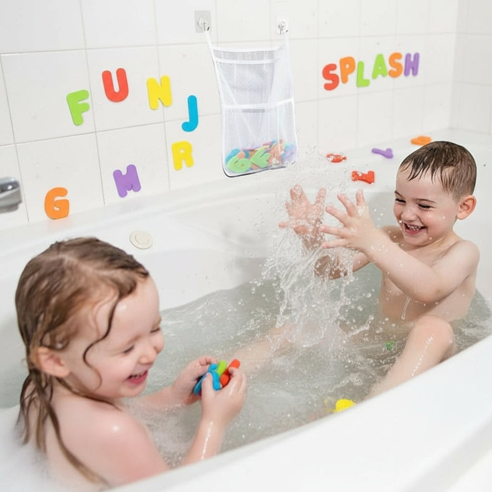 TubyTidy – Schimmelfrei & Geräumig – Badewannen-Aufbewahrungsnetz für Badespielzeug