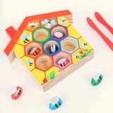 HoneyHive – Montessori & pädagogisch – Holz-Bienen-Sortierspiel