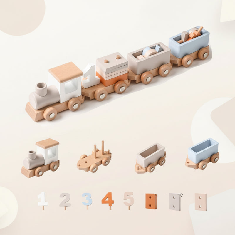 Color Spring – Spielen & Entwickeln – Sensorisches Babyspielzeug aus Holz