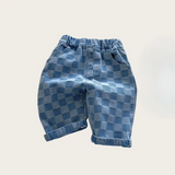 DenimCheck – Bequem & trendy – Kinderhose mit Karomuster