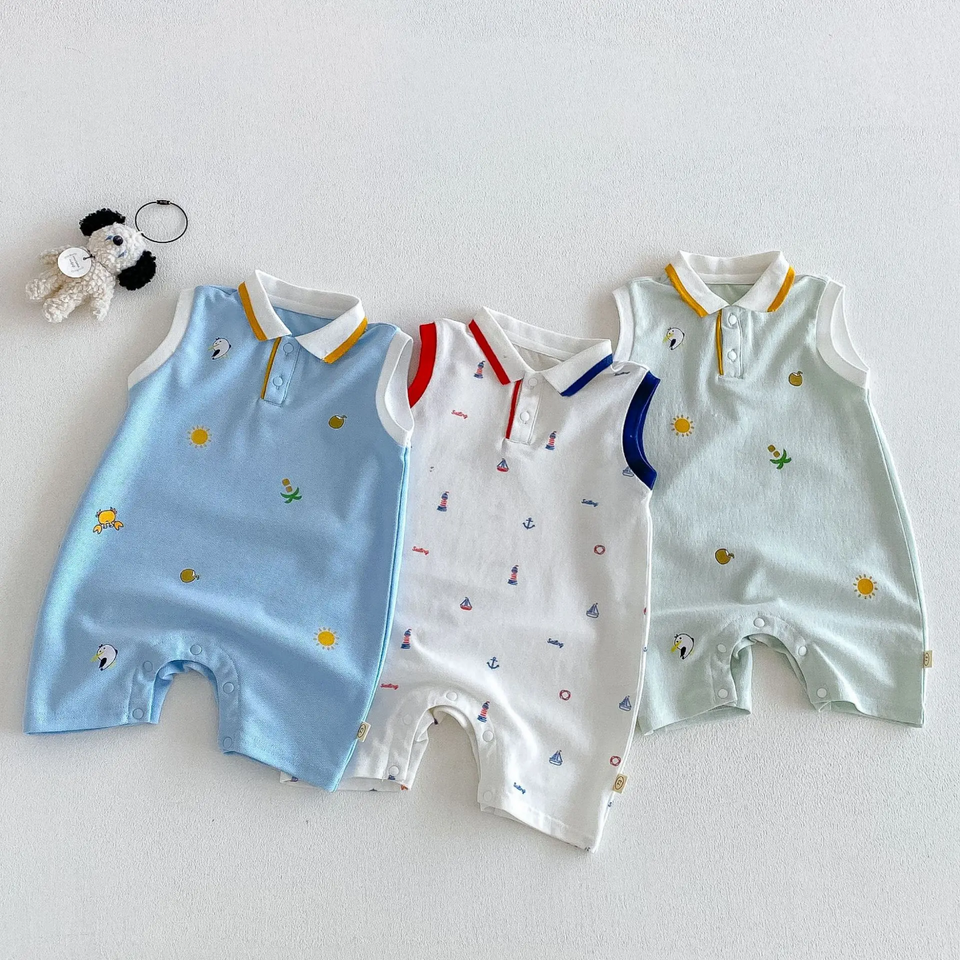 SunnyBaby – Bequem & niedlich – Polo-Strampler für Babys