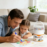 TinyArt – Lernfördernd & sicher – Set mit wasserlöslichen, abwaschbaren Stiften