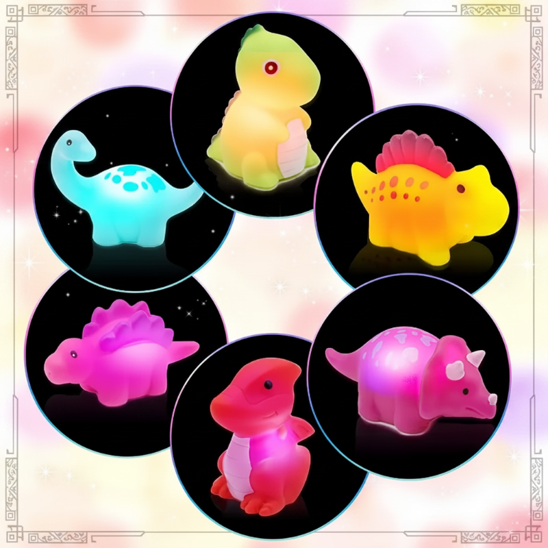 AquaGlow – Sicher & lehrreich – Leuchtendes Badespielzeug-Set
