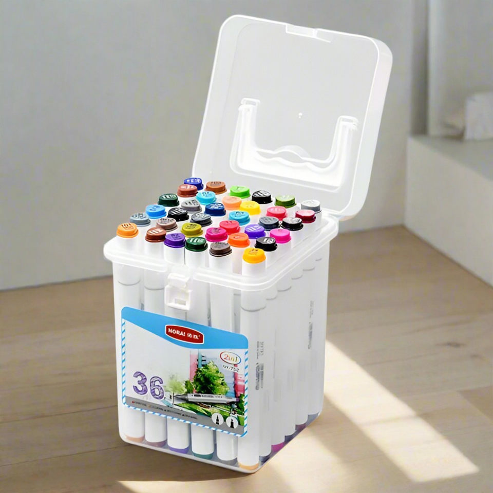 HighlightPro – Doppelt & bunt – Geruchsneutrale & abwaschbare Schulstifte