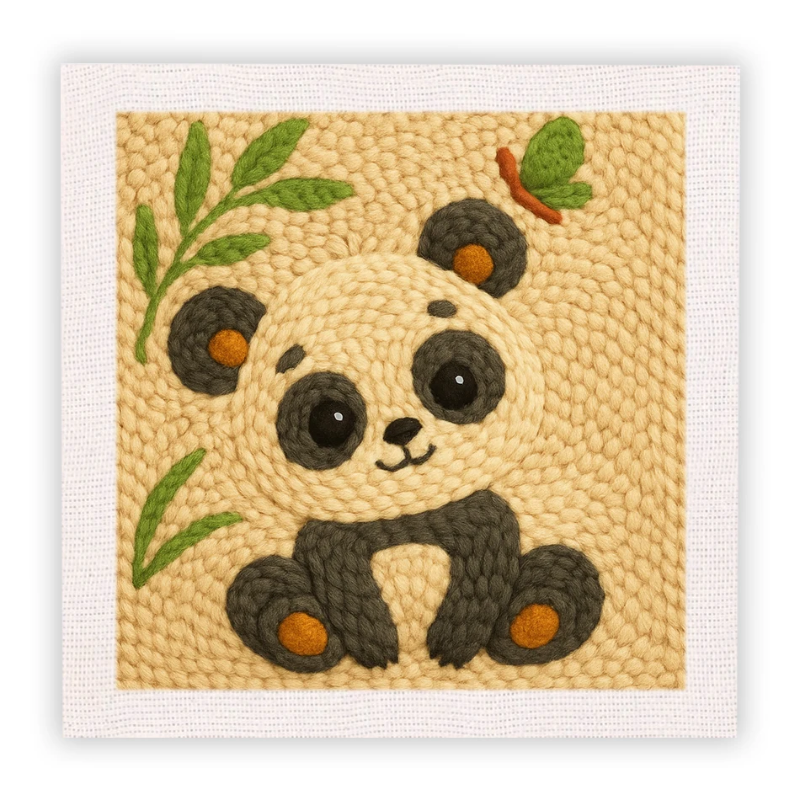ThreadArt – Handgefertigt & farbenfroh – Tier-Stickset