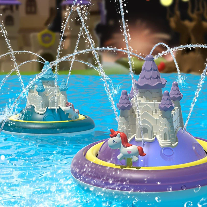 SpalshCastle – Magisch & interaktiv – Spielset „Schwimmendes Einhorn-Schloss“
