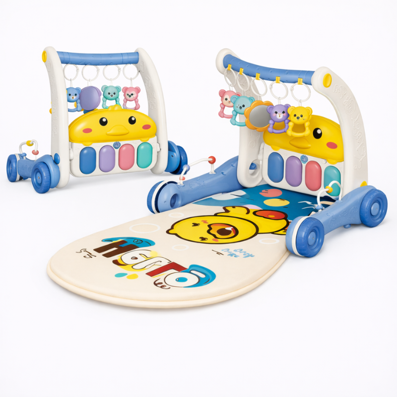 Step & Play – Interaktiv & Sicher – 3-in-1-Lauflernhilfe & Baby-Fitnessstudio
