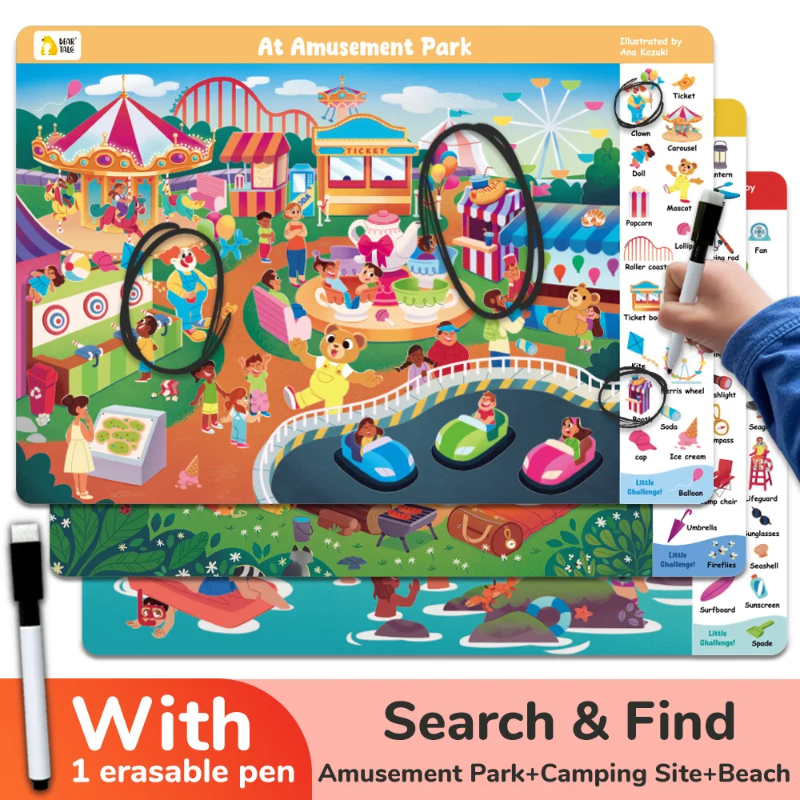 Search and Find Game – Lernen & Spielen – Aktivitätsbuch