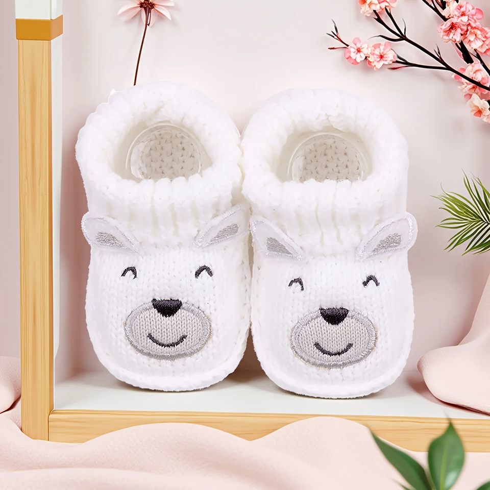 Mini Fashion – Gestrickte Babyschuhe (3-6 Monate)