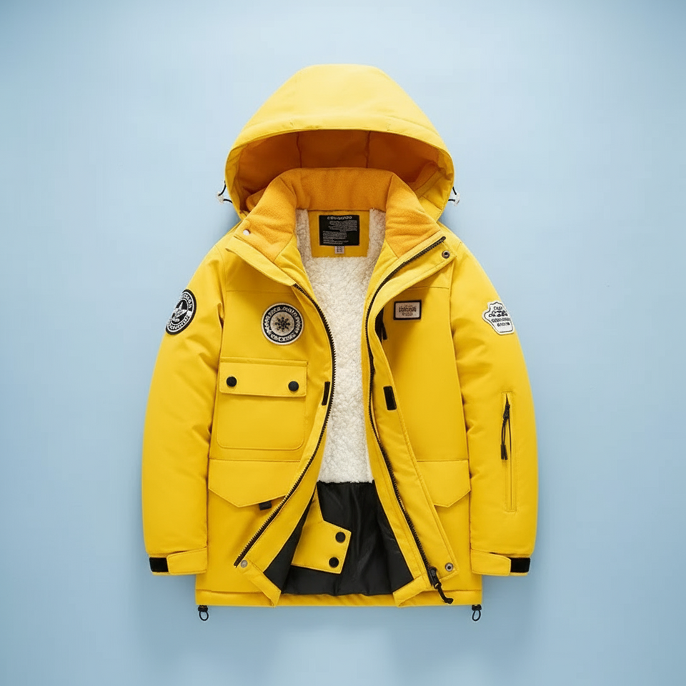 GlacierFit – Atmungsaktiv & schützend Wasserdicht – Skianzug mit Fleecefutter