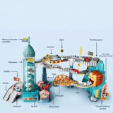 AutoWorld – Lernreich & interaktiv – Elektrisches Parkhaus-Spielset