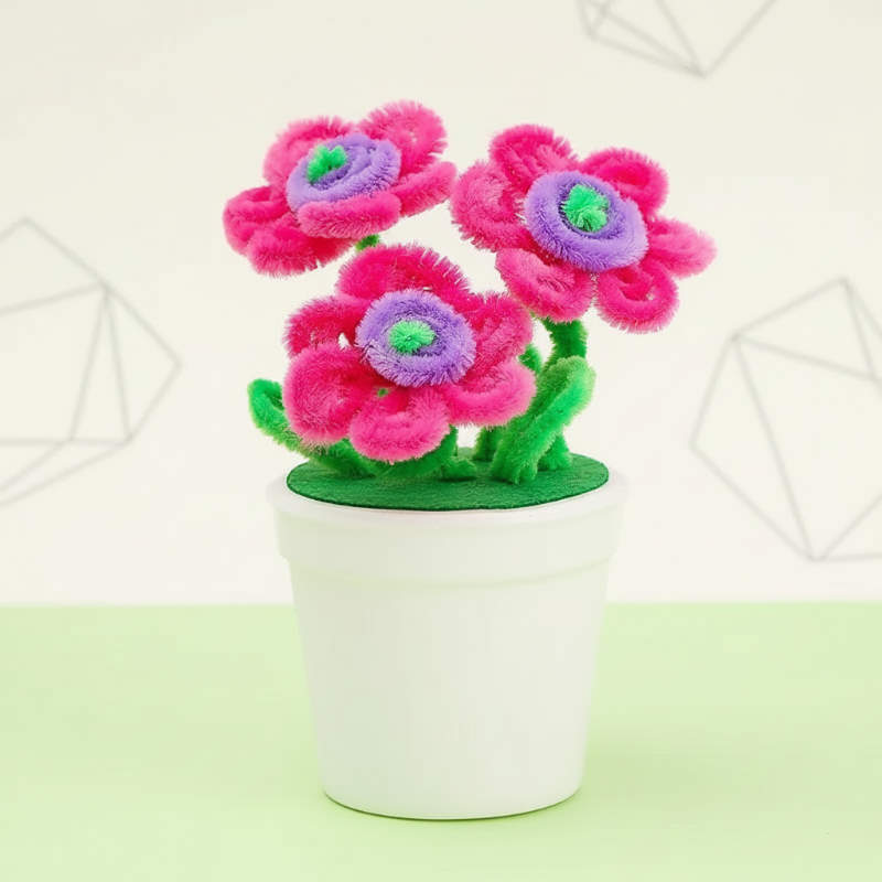 CraftBloom – Bunt & Kreativ – DIY-Blumentopf-Bastelset