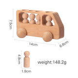 TrainCount –  Klassisch & Pädagogisch – Montessori-Zug aus Holz