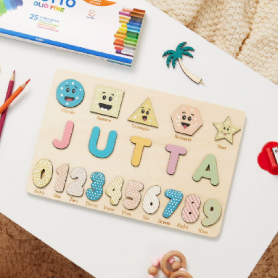 Woods™ - Genieße ein Puzzle mit deinem eigenen Namen! - Personalisiertes Puzzle