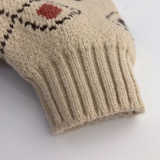 LittleRetro – Warm & stilvoll – Gestrickter Kinderpullover mit Rautenmuster