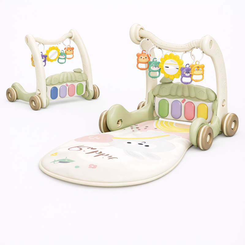 Step & Play – Interaktiv & Sicher – 3-in-1-Lauflernhilfe & Baby-Fitnessstudio