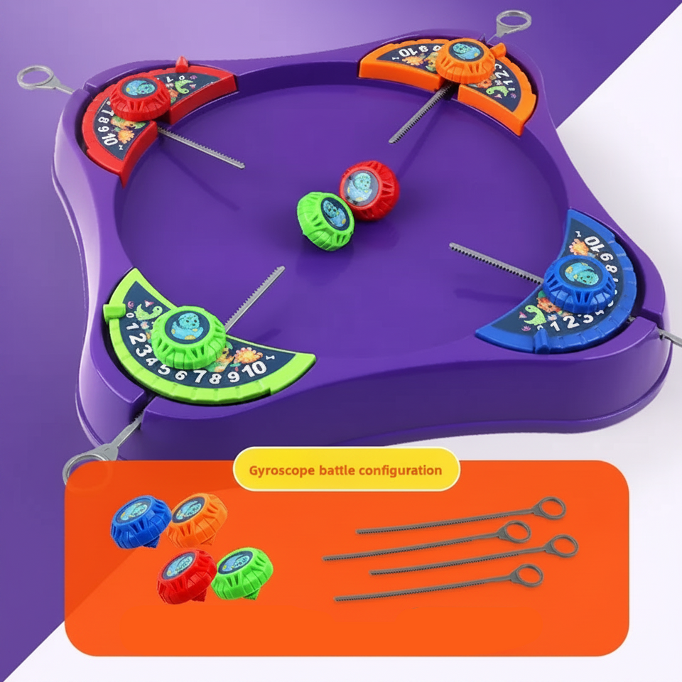 SpinArena – Aktiv & Interaktiv – Spielset mit Zugschnur und Kreisel