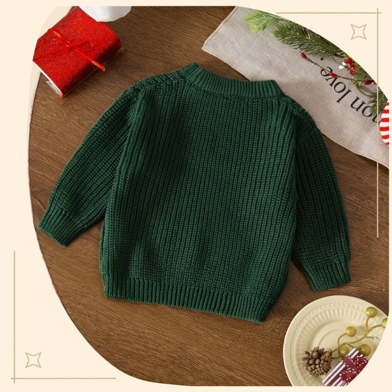 JoyKnit – Gemütlich & warm – Weihnachtspullover mit Aufdruck
