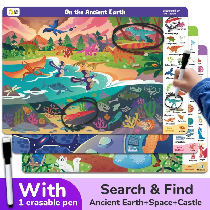 Search and Find Game – Lernen & Spielen – Aktivitätsbuch