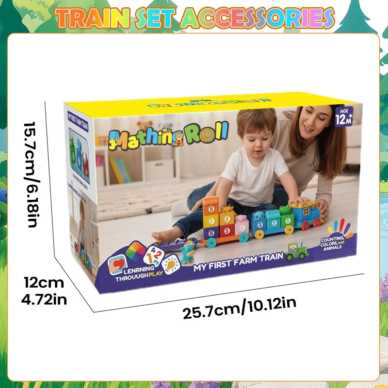SmartTrain – Lernreich & unterhaltsam – Spielzeug-Eisenbahnset für Kinder